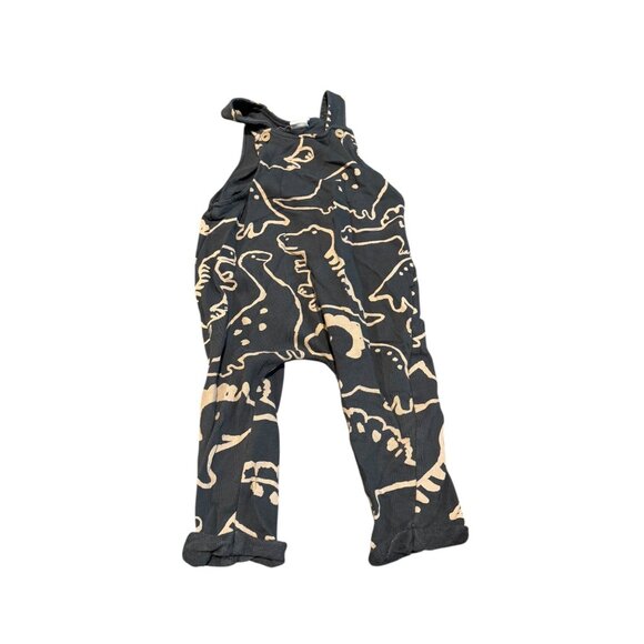 H&M Other - H&M Overalls 12-28 Months Dinosaur Adjustable Strap Gray